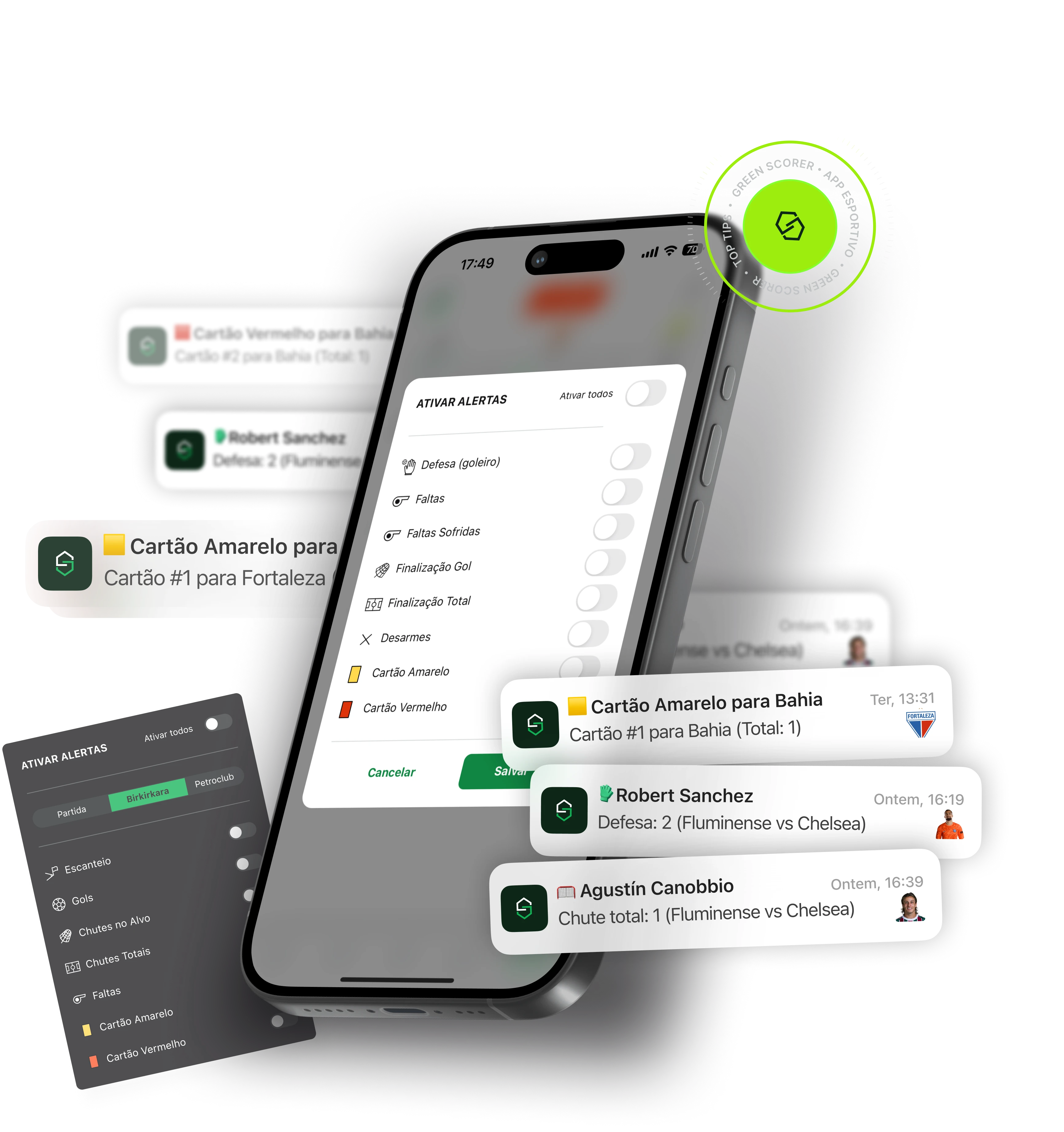 Green Scorer App Mockup